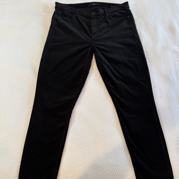 7 For All Mankind black Velvet Jean, New without a tag - Picture 1 of 7